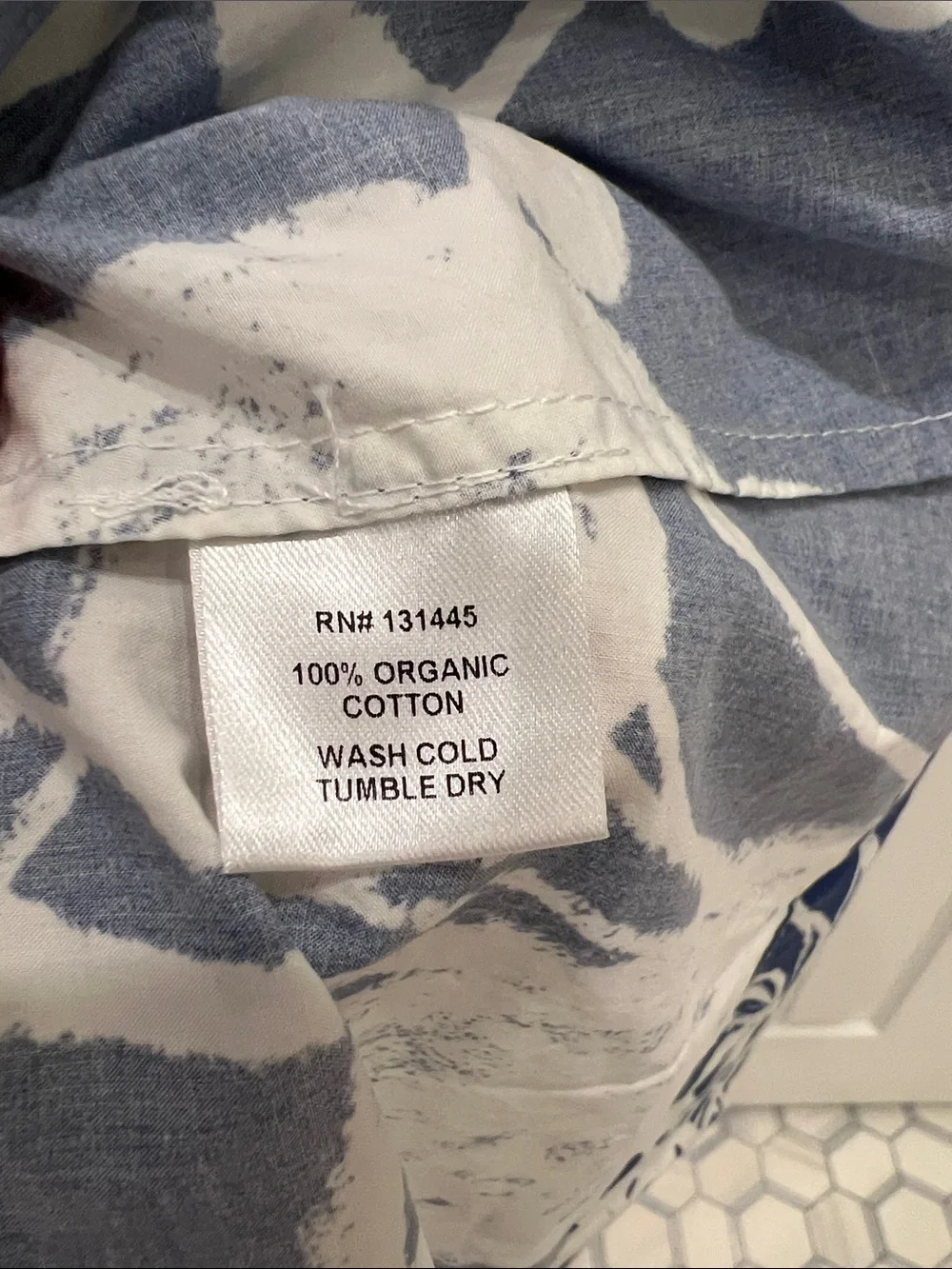 WHIT Blue and White Matisse-like Print Dress - Picture 6 of 10